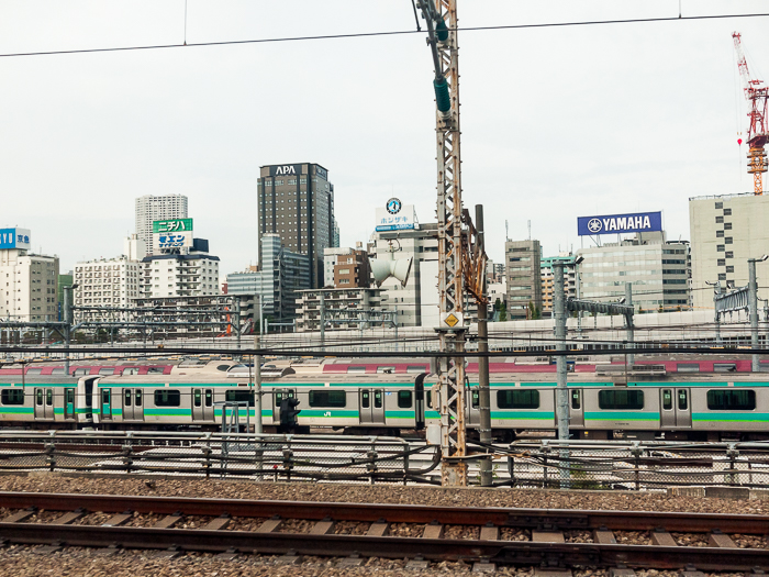 View of Japan from Train