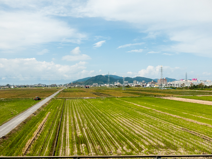 View of Japan from Train