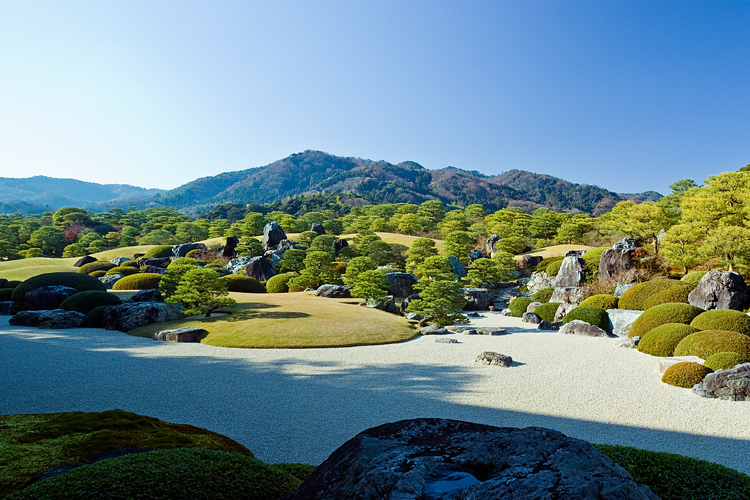 Japanese dry landscape garden, Shimane Prefecture, Japan